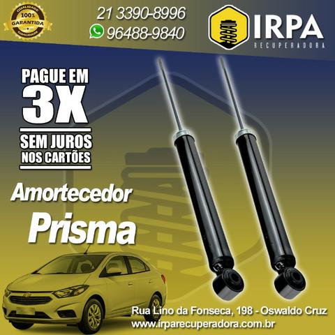 Amortecedor Remanufaturado Recondicionado - Par Traseiro - Prisma Moderno