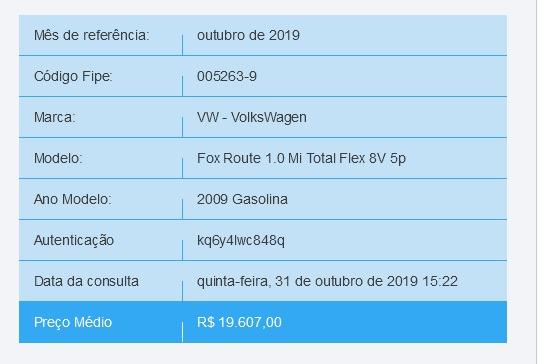 VW Fox Route 1.0 2009 - Foto 16