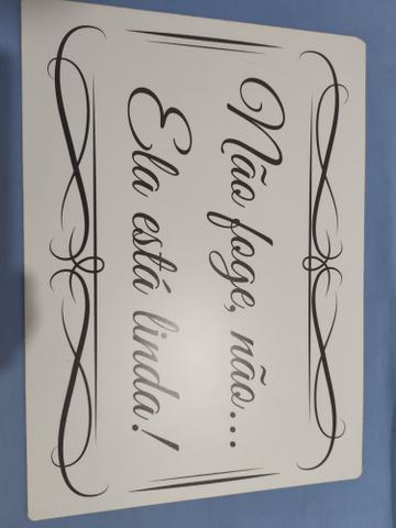 Placa rígida para casamento - pvc