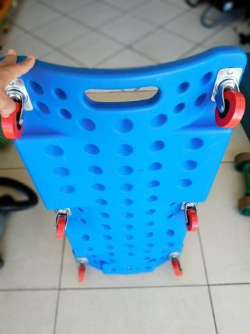 Esteira para mecanica 150kgs em plástico - 900mm cor azul - Foto 2