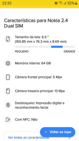 Nokia 2.4   64 giga seminovo  - Foto 3