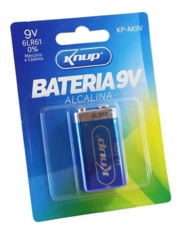 Bateria Alcalina 9v Kp-ak9v Knup - Loja Natan Abreu - Foto 3