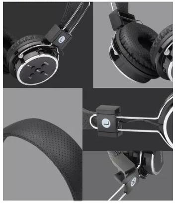 Fone Bluetooth Headphone Stereo Radio Fm Micro Sd Usb B05 MP3 - Foto 3