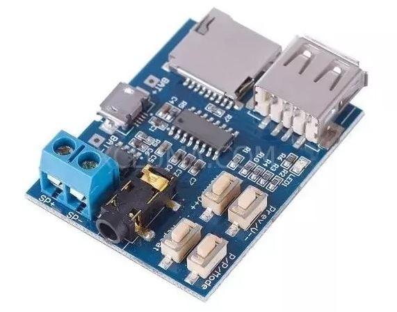 COD-AM208 Módulo Amplificador Tf U Disco Mp3 Arduino Automação Robotica