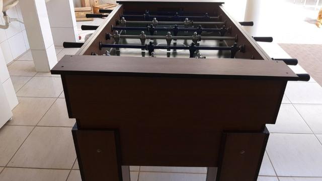 Mesa Pebolim - Totó Cor Imbuia Mod. LCUI7778 - Foto 2
