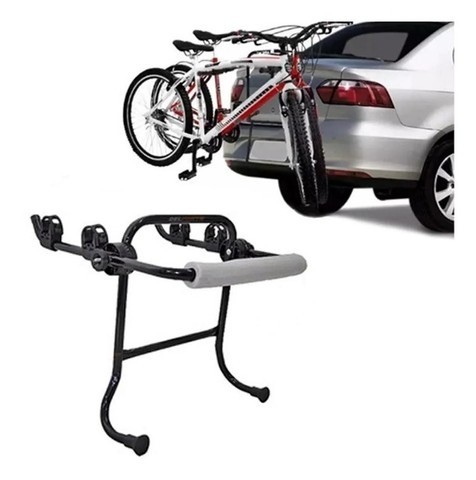 Portbike Suporte 2 Bike Carro Porta Malas Sedan Hatch Rack - Metal Line