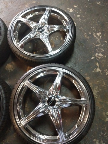 Rodas 22" cromadas furação 5×108 - Foto 2