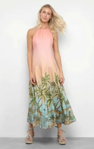Vestido longo Farm