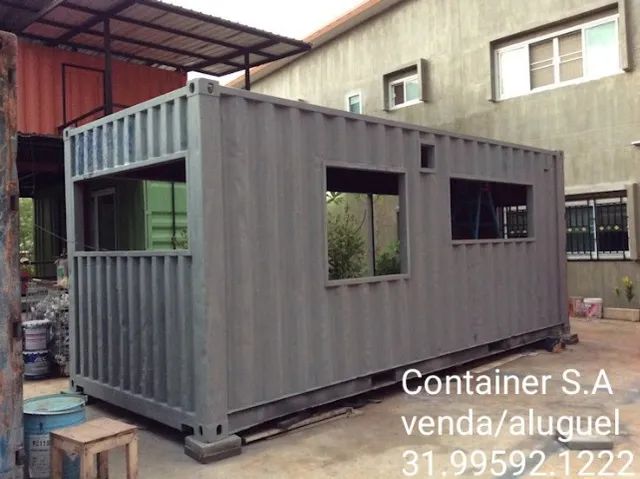 Container Almoxarifado Deposito tetra chave e porta cadeado seg total maquinas e betoneira
