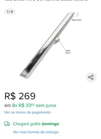 Ralo oculto acabamento inox / RALO PARA ÁGUA  - Foto 3