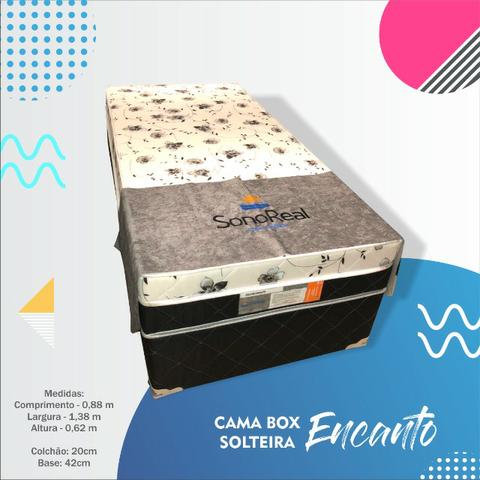 Cama Box Encanto de Solteiro Sono Real - Entrega Grátis - Foto 3