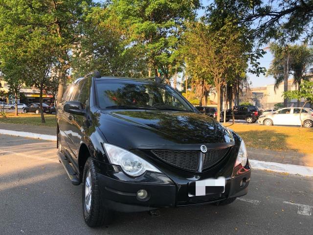 Ssangyong action sport automatico preto nova 2009 troco e financio sem entrada - Foto 3