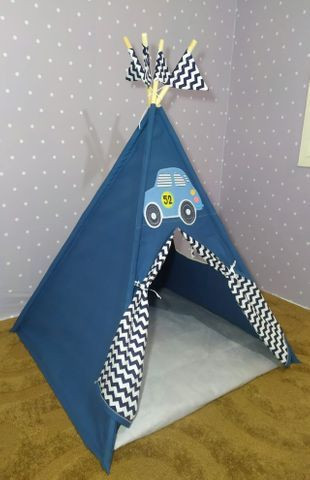 Cabana Infantil Barraca Tenda Com Colchonete Carrinho Novo