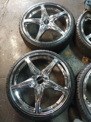 Rodas 22" cromadas furação 5×108 - Foto 3