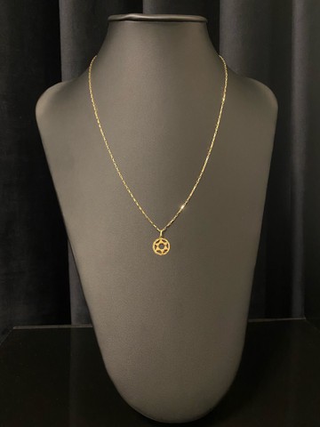 Conjunto 3,3 gramas Ouro 18K