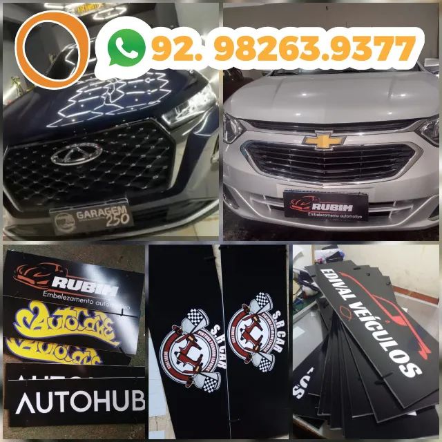 Cobre ou Tampa Placa de Carro Personalizada  - Foto 2