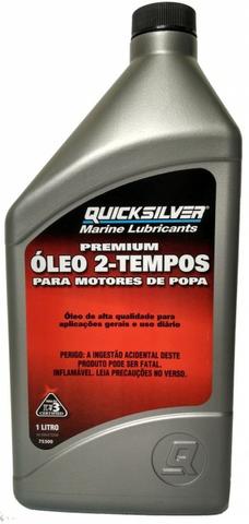 Óleo litro 2 tempos tcw3 Quicksilver para motor de popa