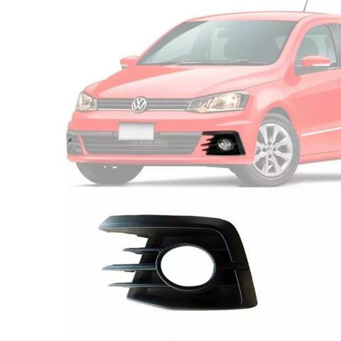 Grade Moldura Preta Milha Gol Voyage G7 Com Furo Esquerdo