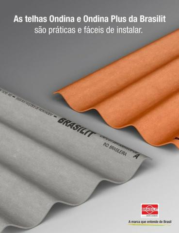 Telha de Fibrocimento Ondina Plus - Cor Cerâmica | 244 x 50 - 5mm - Foto 3
