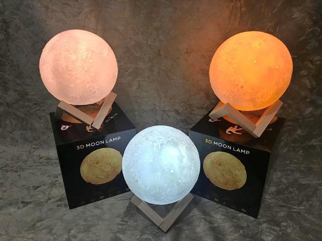 Luminária Lua Cheia 3d Usb Nfe-(Loja na Cohab)