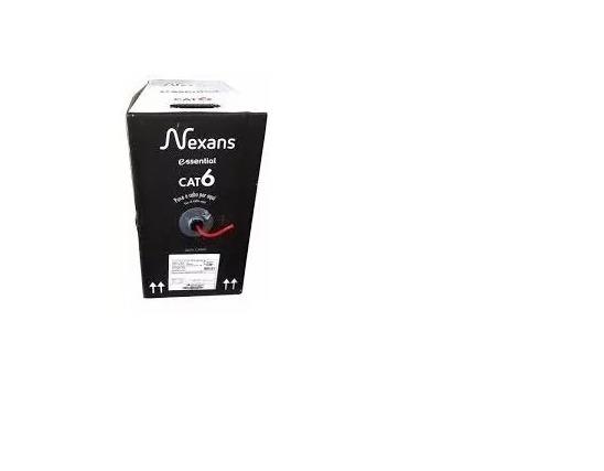 Cabo De Rede Utp Nexans Cat 6 Gigabit Vermelho 305m - Foto 2