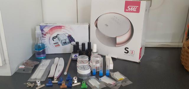 Kit completo de unhas de fibra de vidro