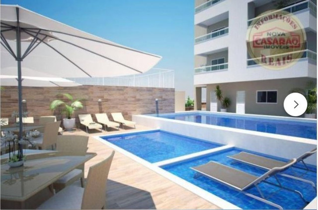 Apartamento com 1 dormitório à venda, 52 m² por R$ 248.000,00 - Vila Caiçara - Praia Grand - Foto 2