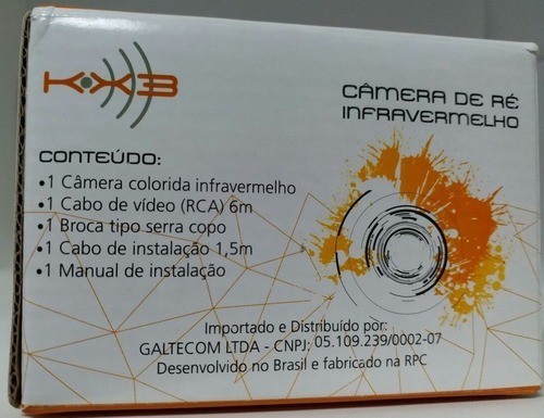 Câmera De Re Kx3 Infravermelho Visao Noturna 18,5mm Original - Foto 3