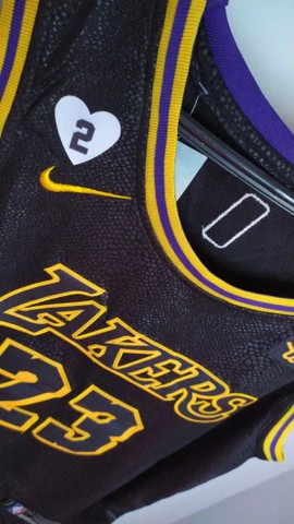 Camisa de basquete Regata NBA L.A. Lakers #23 LeBron James - Modelo Black Mamba - Foto 5