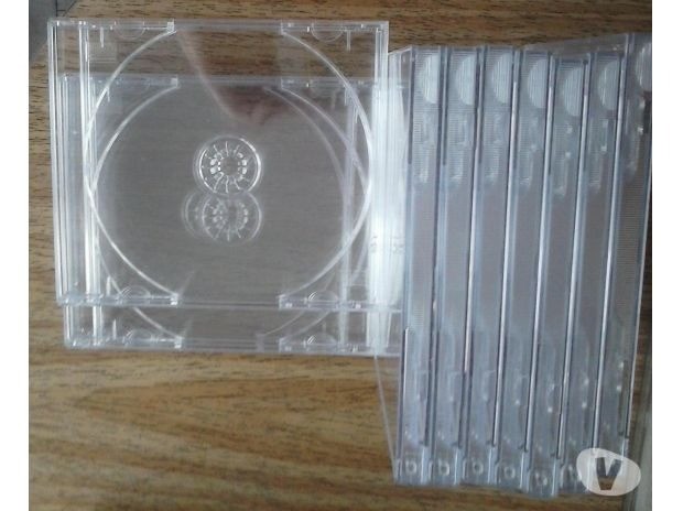 Capinha Box Cd e Dvd acrilico fundo preto e transparente