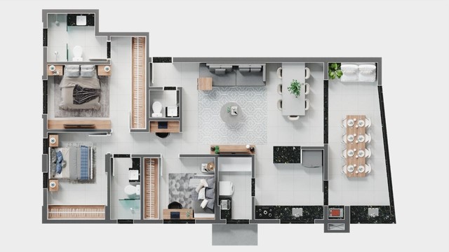 Apartamento 3 quartos 119 m², Jardim Botânico - Foto 2