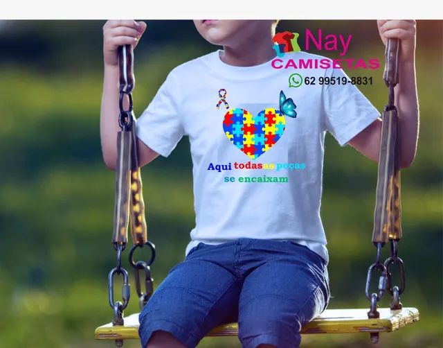 Camisetas personalizadas temas Autismo. - Foto 3
