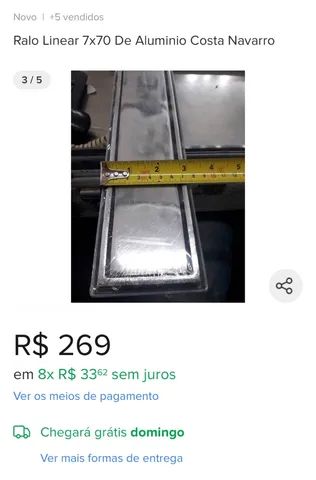 Ralo oculto acabamento inox / RALO PARA ÁGUA  - Foto 4