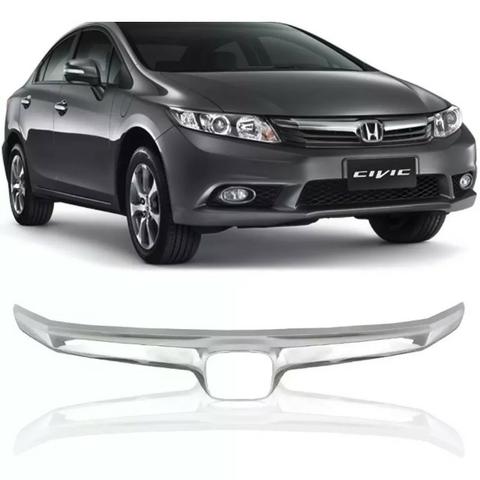 Friso Cromado Grade Radiador Honda New Civic 2012 2013 2014