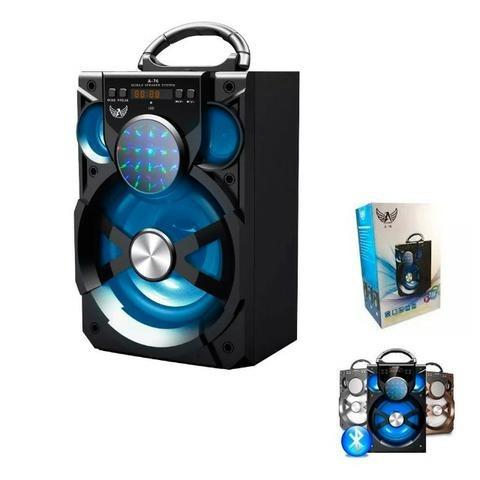Caixa de Som A76 Altomex Bluetooth Led Usb Sd Rádio Fm Potente 15w - Foto 2