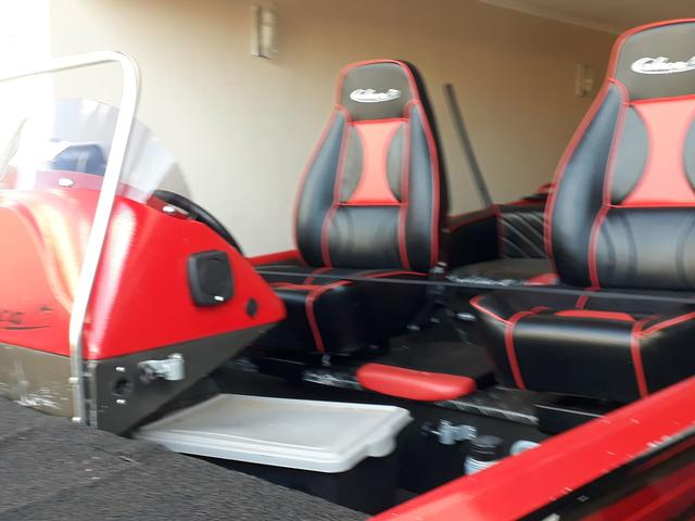Lancha alumínio 18 pés com motor Mercury 100 HP CT 4 tempos - Foto 5