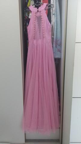 vestido longo de festa tecido fino