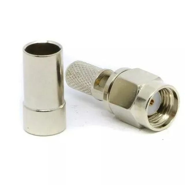 50 Unidades Conector Sma Macho Pino Femea Rg-rgc58
