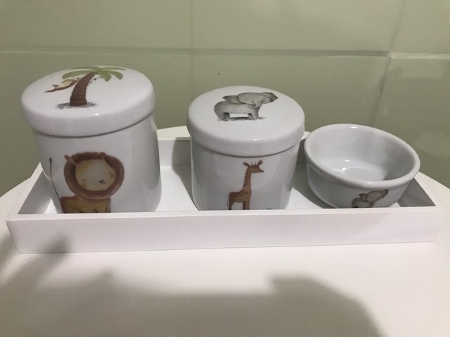 Kit higiene bebê porcelana - Foto 6