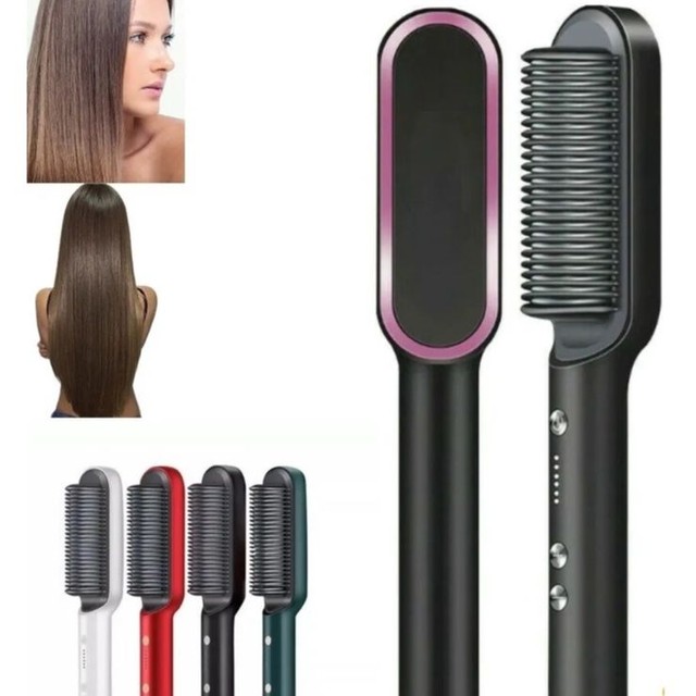 Escova Alisadora Anion Hair Pro 3 em 1. 