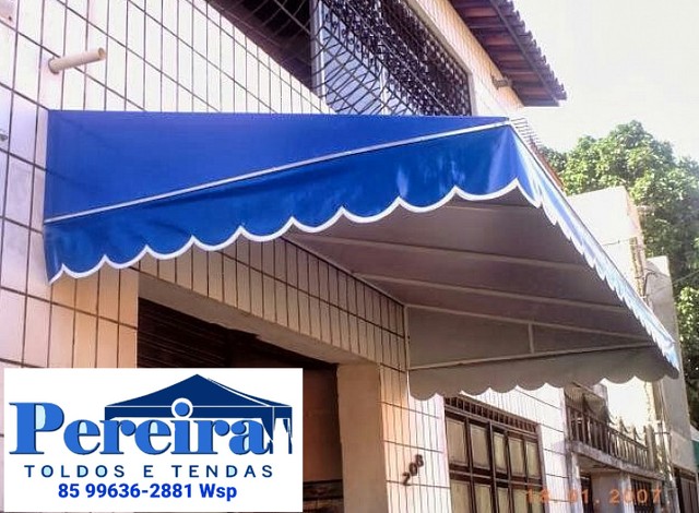 Toldo Fixo Com Laterais e babado 