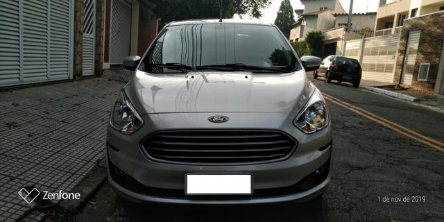 Ford Ká 1.5 SE Plus Sedan - Automático - Prata 2019-(Único Dono) - Foto 2