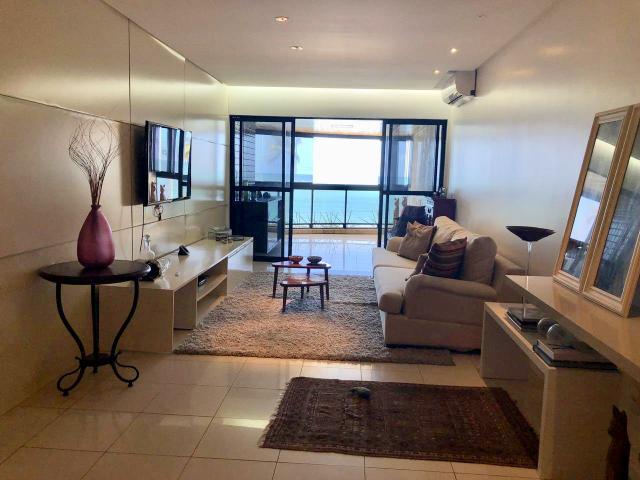 Apartamento a beira-mar de jatiuca com 3 suítes + gabinete - Foto 4