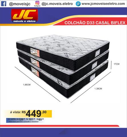 Colchão d33 casal biflex