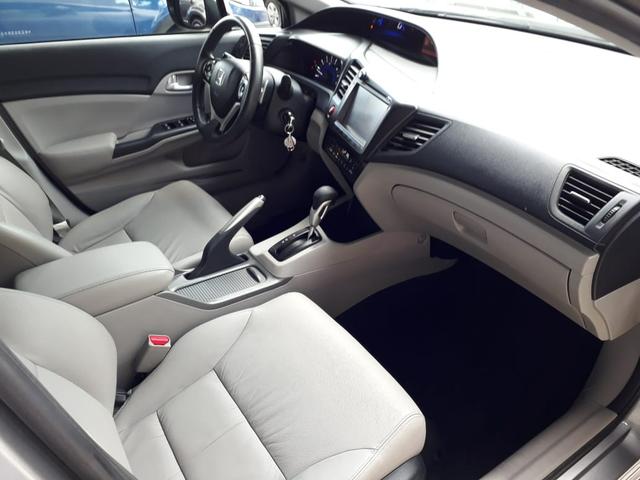 Honda 2016 Civic 2.0 lxr Automatico completo multimídia cinza único dono confira - Foto 9