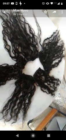 Cabelo cacheado 100% natural