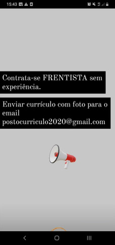 Contrata se FRENTISTAS sem experiência 