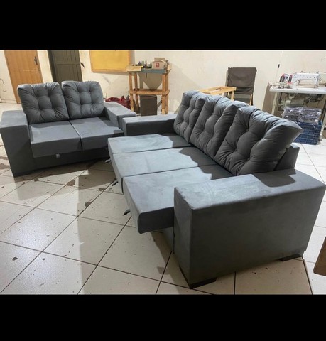 SOFA RETRÁTIL JOGO 2/3 LUGARES NOVO (PROMOÇÃO IMPERDÍVEL) - Móveis -  Coophavila II, Campo Grande 1146416172 | OLX