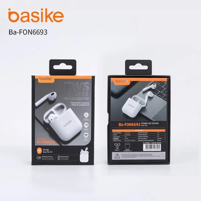 Fone De Ouvido Tws Basike BA-FON6693