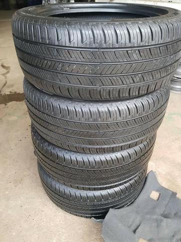 Jogo Pneu Semi Novo 245/45r19 98h Hankook Kinergy Gt (original Kia Sportage2018) - Foto 4